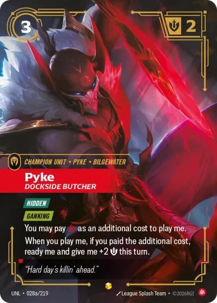Pyke - Dockside Butcher (Alternate Art) (028a/219) [Unleashed] - The Mythic Store | 24h Order Processing