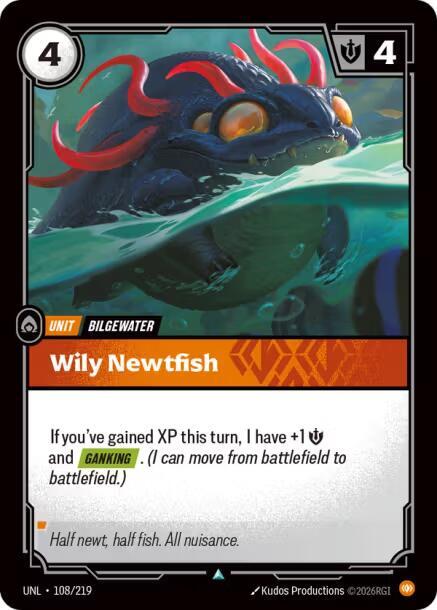 Wily Newtfish (108/219) [Unleashed] - The Mythic Store | 24h Order Processing