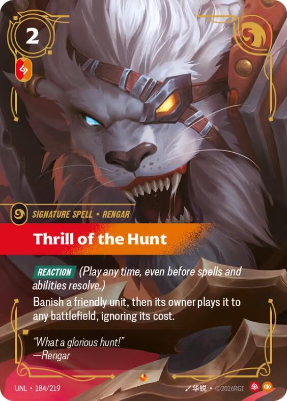 Thrill of the Hunt (184/219) [Unleashed] - The Mythic Store | 24h Order Processing