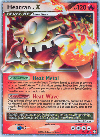 Heatran LV.X (97/100) [Diamond & Pearl: Stormfront] - The Mythic Store | 24h Order Processing