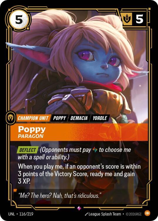 Poppy - Paragon (116/219) [Unleashed] - The Mythic Store | 24h Order Processing