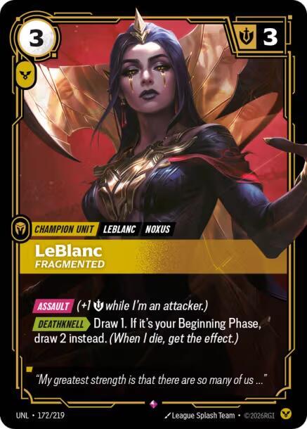 LeBlanc - Fragmented (172/219) [Unleashed] - The Mythic Store | 24h Order Processing