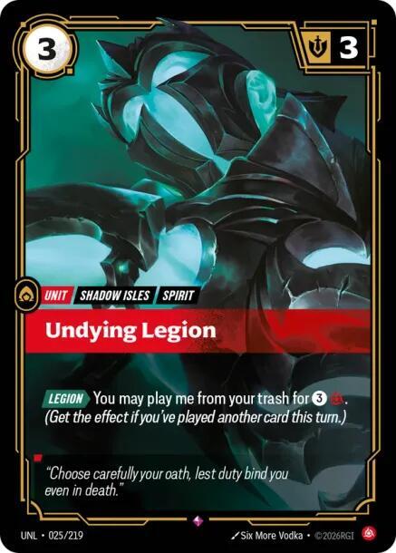 Undying Legion (025/219) [Unleashed] - The Mythic Store | 24h Order Processing