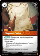 Disposal Order (103/219) [Unleashed] - The Mythic Store | 24h Order Processing