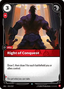 Right of Conquest (015/219) [Unleashed] - The Mythic Store | 24h Order Processing