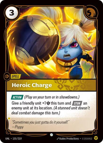 Heroic Charge (155/219) [Unleashed] - The Mythic Store | 24h Order Processing