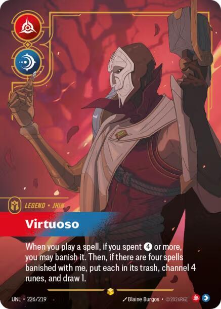 Jhin - Virtuoso (Overnumbered) (226/219) [Unleashed] - The Mythic Store | 24h Order Processing
