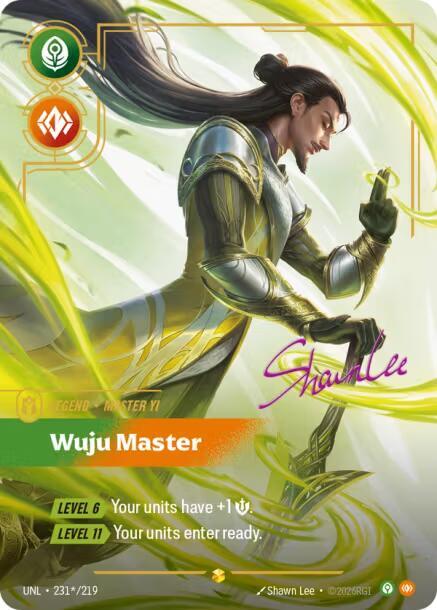 Master Yi - Wuju Master (Signature) (231*/219) [Unleashed] - The Mythic Store | 24h Order Processing
