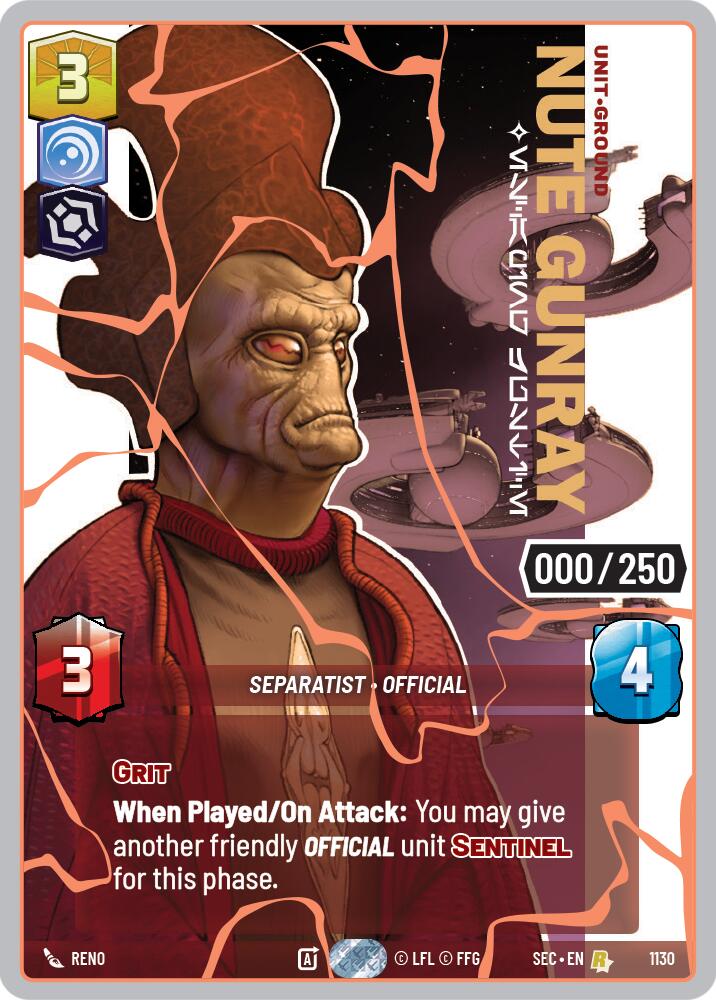 Nute Gunray - Escaping Justice (1130) (Serialized) (Rose Gold) (1130) [Secrets of Power] - The Mythic Store | 24h Order Processing