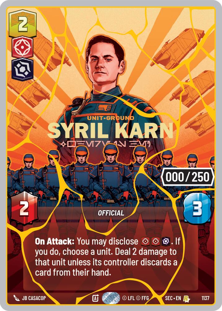 Syril Karn - Where Is He? (1137) (Serialized) (Gold) (1137) [Secrets of Power] - The Mythic Store | 24h Order Processing