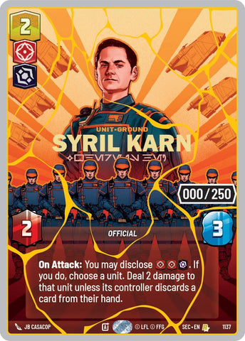 Syril Karn - Where Is He? (1137) (Serialized) (Gold) (1137) [Secrets of Power] - The Mythic Store | 24h Order Processing