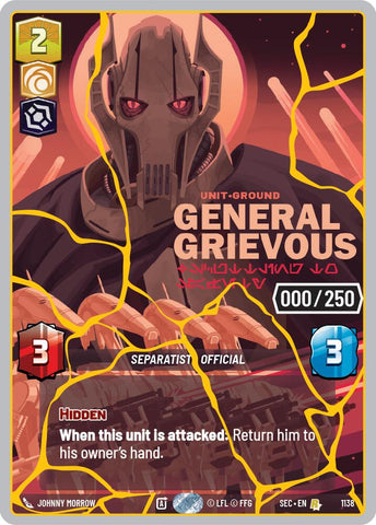 General Grievous - Scuttling to Safety (1138) (Serialized) (Gold) (1138) [Secrets of Power] - The Mythic Store | 24h Order Processing
