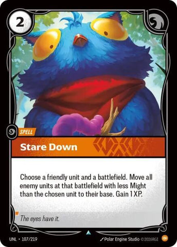 Stare Down (107/219) [Unleashed] - The Mythic Store | 24h Order Processing