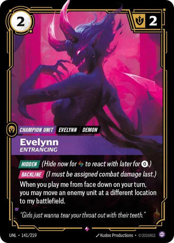 Evelynn - Entrancing (141/219) [Unleashed] - The Mythic Store | 24h Order Processing