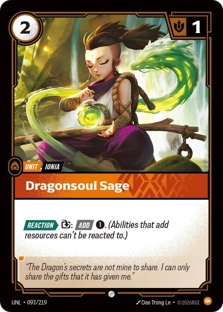 Dragonsoul Sage (093/219) [Unleashed] - The Mythic Store | 24h Order Processing