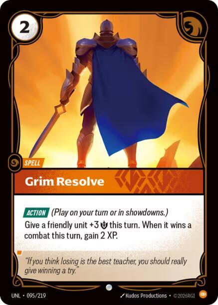 Grim Resolve (095/219) [Unleashed] - The Mythic Store | 24h Order Processing