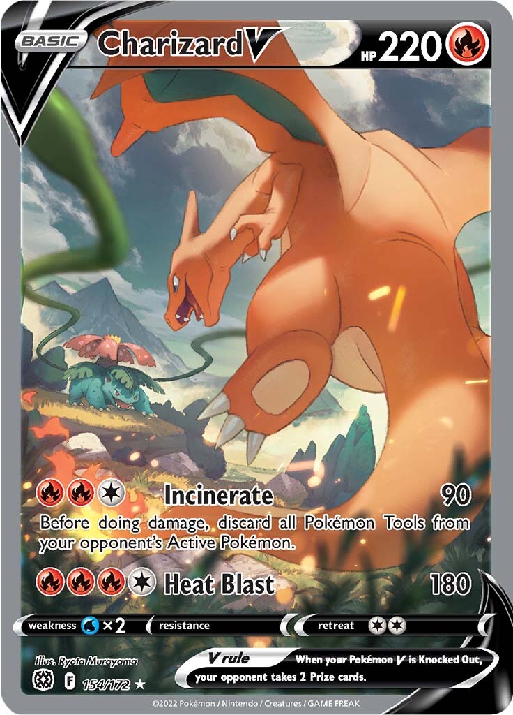 Charizard V (154/172) [Sword & Shield: Brilliant Stars] - The Mythic Store | 24h Order Processing
