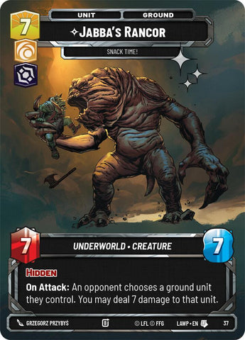 Jabba's Rancor - Snack Time! (37) (Foil) (37) [A Lawless Time: Weekly Play] - The Mythic Store | 24h Order Processing