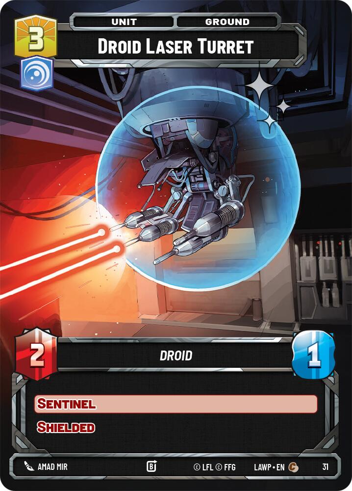 Droid Laser Turret (31) (Foil) (31) [A Lawless Time: Weekly Play] - The Mythic Store | 24h Order Processing