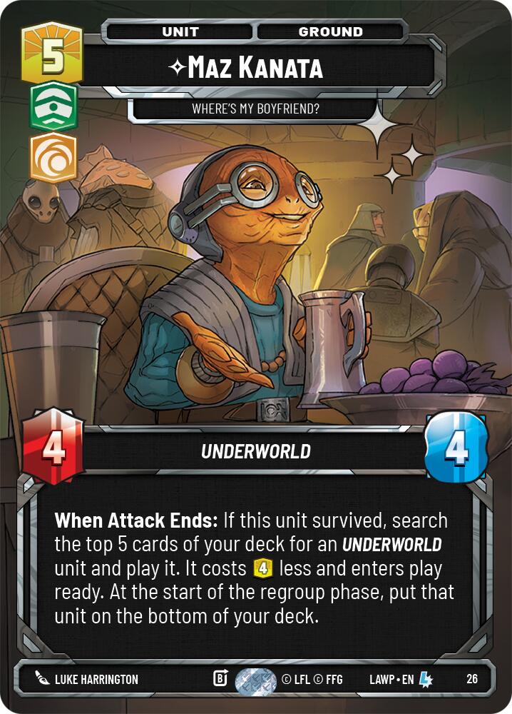 Maz Kanata - Where's My Boyfriend? (26) (Foil) (26) [A Lawless Time: Weekly Play] - The Mythic Store | 24h Order Processing