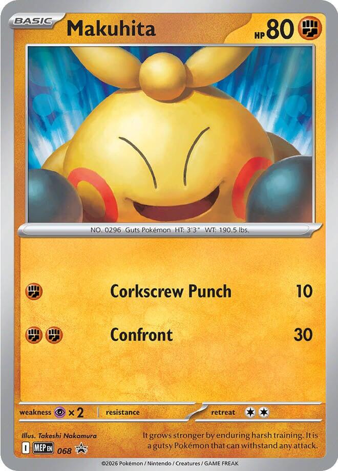 Makuhita (068) (Cosmos Holo) [Mega Evolution Promo] - The Mythic Store | 24h Order Processing