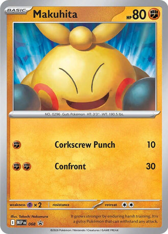 Makuhita (068) (Cosmos Holo) [Mega Evolution Promo] - The Mythic Store | 24h Order Processing