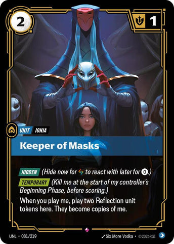 Keeper of Masks (081/219) [Unleashed] - The Mythic Store | 24h Order Processing