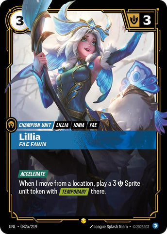 Lillia - Fae Fawn (Alternate Art) (082a/219) [Unleashed] - The Mythic Store | 24h Order Processing