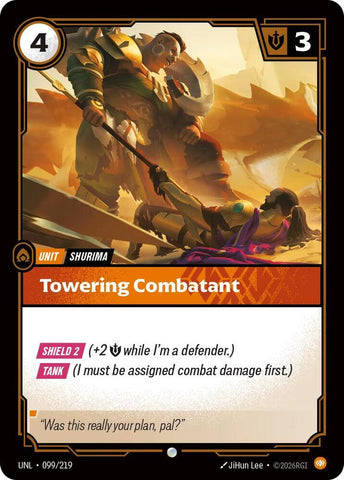 Towering Combatant (099/219) [Unleashed] - The Mythic Store | 24h Order Processing