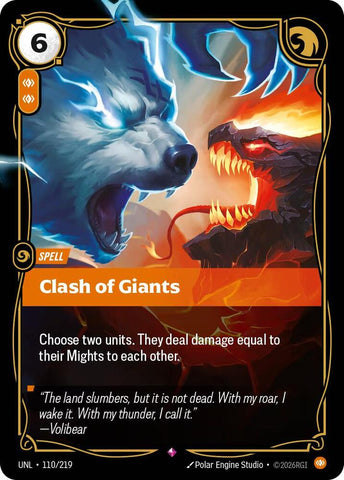 Clash of Giants (110/219) [Unleashed] - The Mythic Store | 24h Order Processing