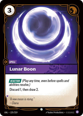 Lunar Boon (125/219) [Unleashed] - The Mythic Store | 24h Order Processing