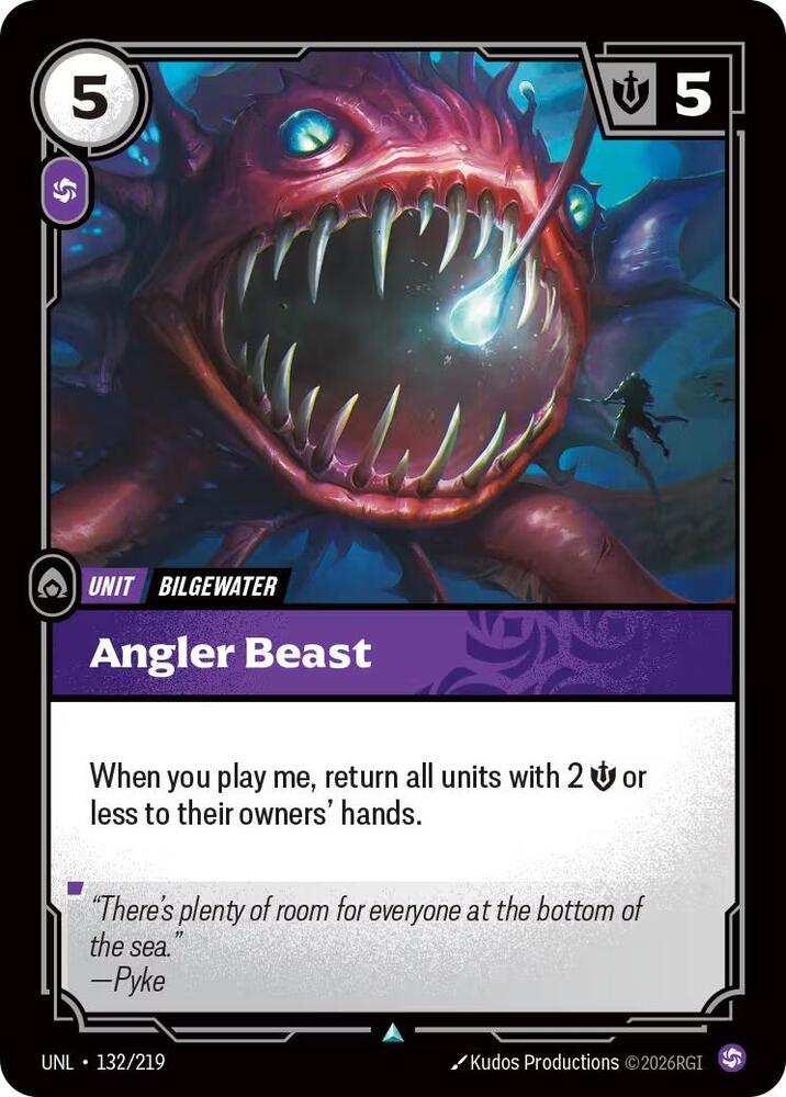 Angler Beast (132/219) [Unleashed] - The Mythic Store | 24h Order Processing
