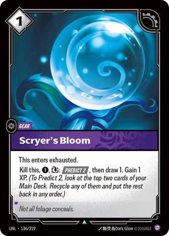 Scryer's Bloom (136/219) [Unleashed] - The Mythic Store | 24h Order Processing