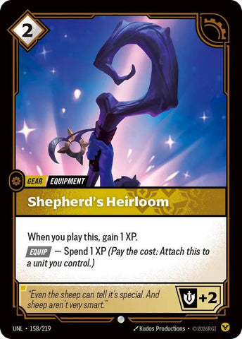 Shepherd's Heirloom (158/219) [Unleashed] - The Mythic Store | 24h Order Processing