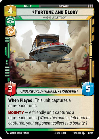 Fortune and Gory - Hondo's Luxury Yacht (27/84) (27/84) [Twin Suns] - The Mythic Store | 24h Order Processing