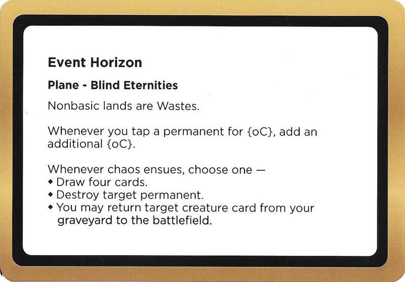 Event Horizon (Black Lotus Unknown Planechase) [Oversize Cards] - The Mythic Store | 24h Order Processing