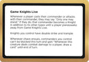 Game Knights Live (Black Lotus Unknown Planechase) [Oversize Cards] - The Mythic Store | 24h Order Processing