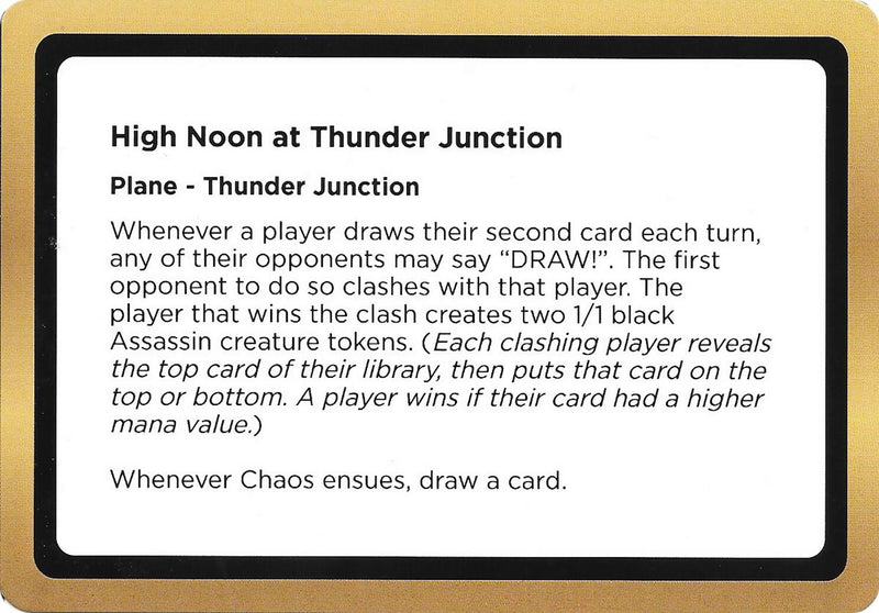 High Noon at Thunder Junction (Black Lotus Unknown Planechase) [Oversize Cards] - The Mythic Store | 24h Order Processing
