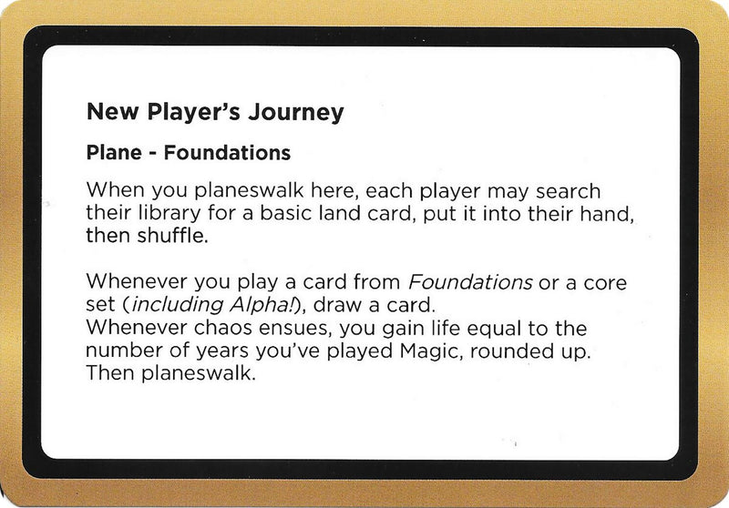 New Player's Journey (Black Lotus Unknown Planechase) [Oversize Cards] - The Mythic Store | 24h Order Processing