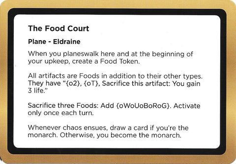 The Food Court (Black Lotus Unknown Planechase) [Oversize Cards] - The Mythic Store | 24h Order Processing