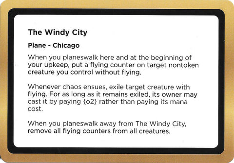 The Windy City (Black Lotus Unknown Planechase) [Oversize Cards] - The Mythic Store | 24h Order Processing