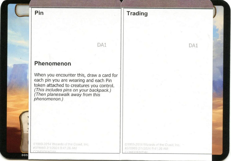 Pin Trading (Black Lotus Unknown Planechase) [Oversize Cards] - The Mythic Store | 24h Order Processing