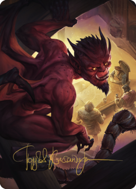 Nefarious Imp Art Card (Gold-Stamped Signature) [Commander Legends: Battle for Baldur's Gate Art Series] - The Mythic Store | 24h Order Processing