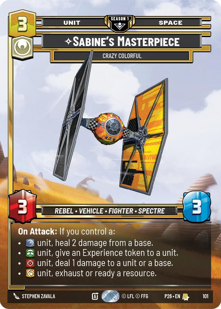 Sabine's Masterpiece - Crazy Colorful (101) (101) [Sector and Regional Promos: Season 1] - The Mythic Store | 24h Order Processing