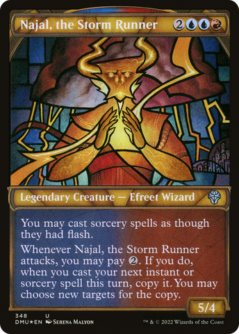 Najal, the Storm Runner (Showcase Textured) [Dominaria United] - The Mythic Store | 24h Order Processing