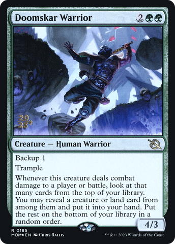 Doomskar Warrior [March of the Machine Prerelease Promos] - The Mythic Store | 24h Order Processing