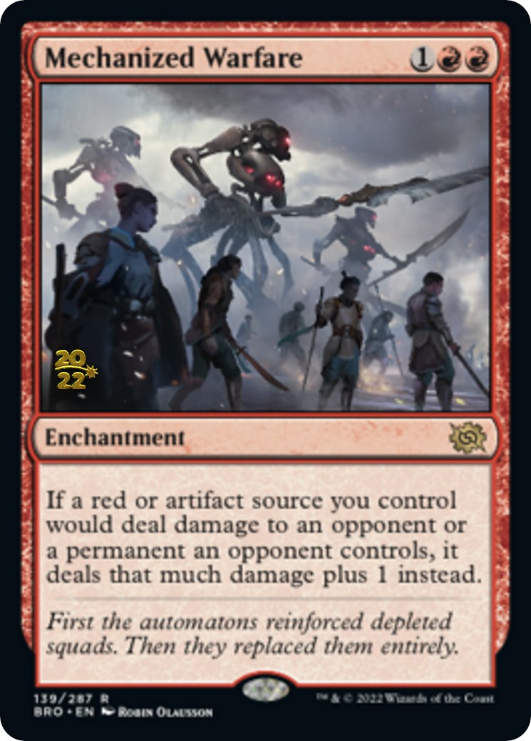 Mechanized Warfare [The Brothers' War Prerelease Promos] - The Mythic Store | 24h Order Processing