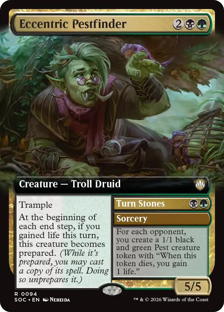Eccentric Pestfinder (Extended Art) [Secrets of Strixhaven Commander] - The Mythic Store | 24h Order Processing