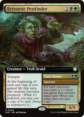 Eccentric Pestfinder (Extended Art) [Secrets of Strixhaven Commander] - The Mythic Store | 24h Order Processing