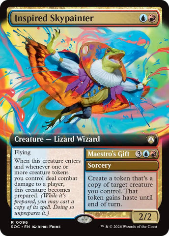 Inspired Skypainter (Extended Art) [Secrets of Strixhaven Commander] - The Mythic Store | 24h Order Processing